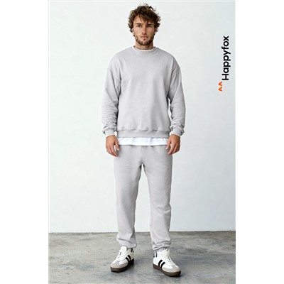 Мужской костюм оверсайз из футера трехнитки Happyfox