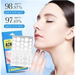 SADOER Патчи для проблемной кожи лица от прыщей ACNE PATCH, 36 шт.