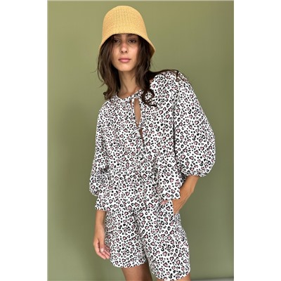 Костюм женский  SET070/07/Белый, розовый