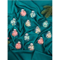 Ёлочные игрушки «Калейдоскоп» волна, шары новогодние, d=6 см, набор 12 шт., МИКС