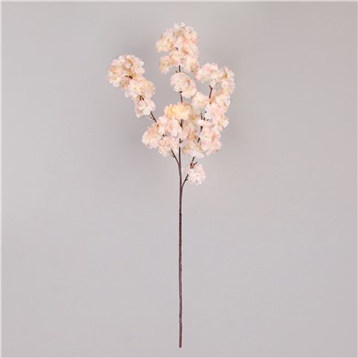 Цветок искусственный Сакура 97 см белая+персиковая / GF-01/1 /уп 500/731740 (Белый)