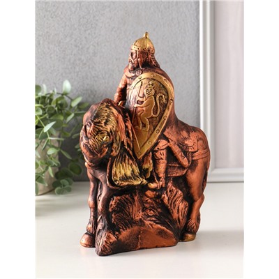 Фигура гипс «Всадник на лошади с мечом», 25×19×11 см