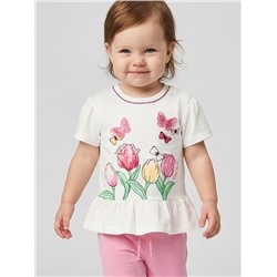 Джемпер детский трикотажный для девочек (футболка)