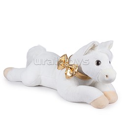 Мягкая игрушка "Лошадка Донна" белый, 81 см.