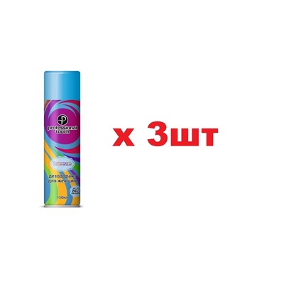 Professional Touch Дезодорант спрей 150мл Breeze жен 24ч 3шт