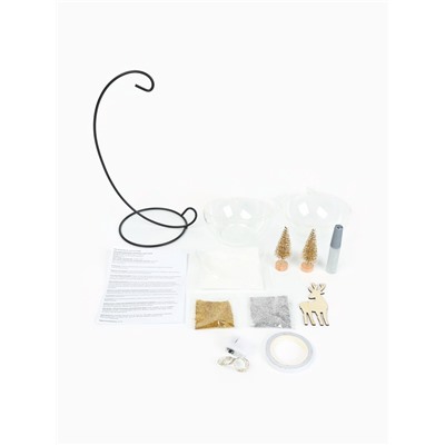 Набор для творчества «Новогодняя композиция в шаре. Олень», светится в темноте