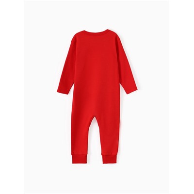 Комбинезон Крошка Я «Первый НГ», рост 86-92 см, красный