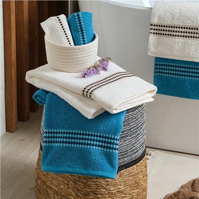 Полотенце махровое Love Life «Адажио» 70×140 см, морской, 100% хл, 450 г/м²