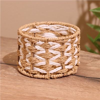 Набор плетёных корзин, 3 шт., 23×19×15 см