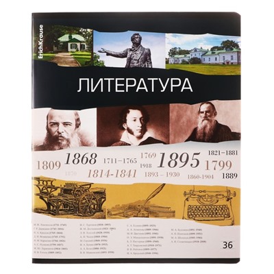 Набор предметных тетрадей 36 листов, ErichKrause Timeline, 12 шт.