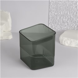 Подставка для хранения «GREEN», 11.5×9×12 см, полупрозрачная, зелёная