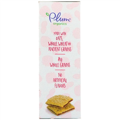 Plum Organics, Органические батончики Jammy Sammy,арахисовая паста и клубника, 5 батончиков по 29 г шт. (1.02 oz)