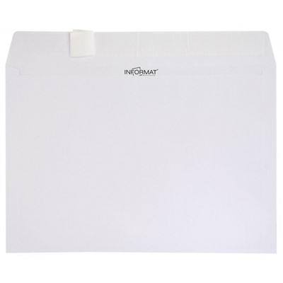 Конверт 229х324 мм отрывная лента/чистый С4 100 г/м2 70758 LITE