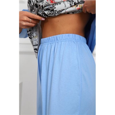 1060 Костюм женский домашний (Васильковый)