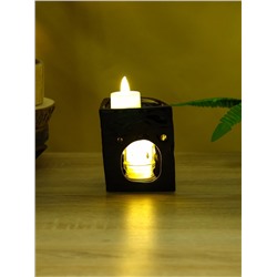 Аромалампа «Маска», керамика, чёрная