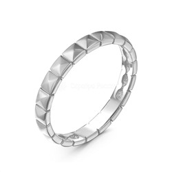 Кольцо из серебра родированное 925 пробы К-0102р