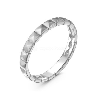 Кольцо из серебра родированное 925 пробы К-0102р