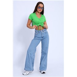 Кроп-топ 71130 (Салатовый)