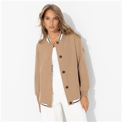 Бомбер на пуговицах, Любуйся мной (бежевый)