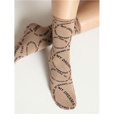 Полиамидные CONTE FANTASY Плотные носки с вывязанным рисунком «My dreams»
