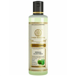 Khadi Natural Шампунь "Ним и Алоэ вера" без СЛС 210 мл