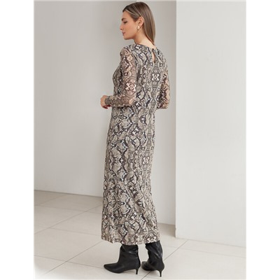 Платье из сетки с подкладкой