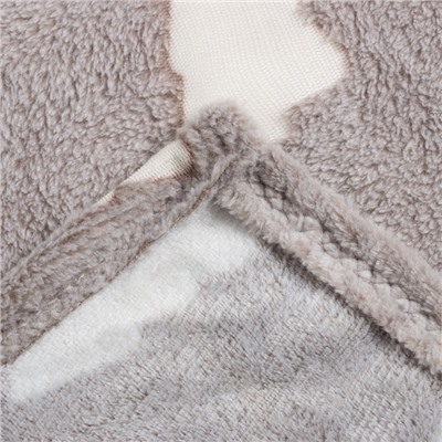 Плед с рукавами светящийся в темноте «Этель. Елочки», 150×200 см, плотность 220 г/м²