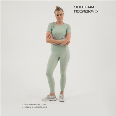 Футболка женская Resport, бифлекс, размер XS (42), мятная