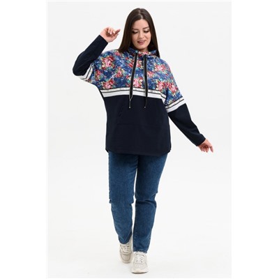 Толстовка женская 9247 (Цветы)