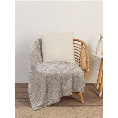 Наволочка декоративная SL Home Organic, 45×45 см, белая