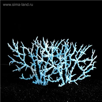 Коралл пластиковый большой 24.5×4×19 см, голубой