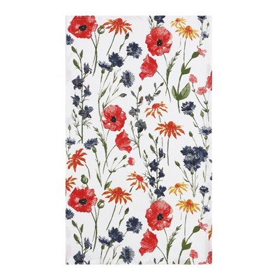 Набор полотенец Доляна «Луговые цветы» 28×46 см - 4 шт., 100% хлопок, вафля 160 г/м²