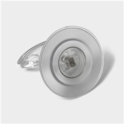 Держатель для зубных щёток самоклеящийся Доляна Elemental, 6×6.5×6.5 см, прозрачный