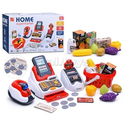 Игровой набор "Касса" (с набором продуктов) в коробке
