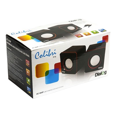 Компьютерная акустика Dialog Colibri AC-04UP 2.0 (black/orange)
