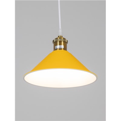 УЦЕНКА Светильник BayerLux 1244/1YL E27 40 Вт желтый 22×22×8.5-108 см