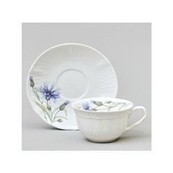 Чайный набор 2пр. на 1 персону, 250мл, ВАСИЛЬКИ, фрф, Lefard подар.упак