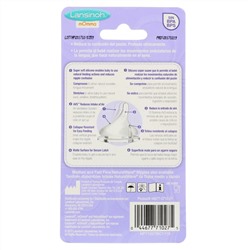 Lansinoh, Соски NaturalWave, медленный ток молока, 2 соски