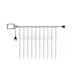 Электрогирлянда-занавес 3*2м, 320 ламп, цветная