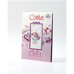 Колготки детские CONTE Колготки из микрофибры с рисунком и декором LOVELY