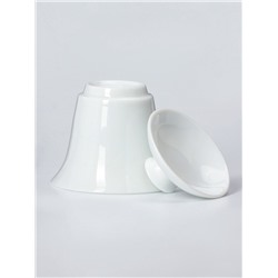 Набор для чайной церемонии ДЖЕКИЧАЙ «Мисава», 4 предмета, на 2 персоны, чашка 40 мл, чайник 150 мл, керамика, белый