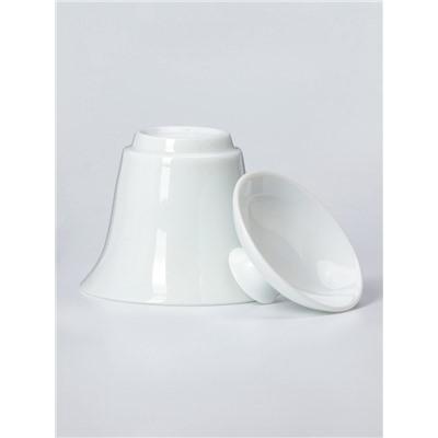 Набор для чайной церемонии ДЖЕКИЧАЙ «Мисава», 4 предмета, на 2 персоны, чашка 40 мл, чайник 150 мл, керамика, белый