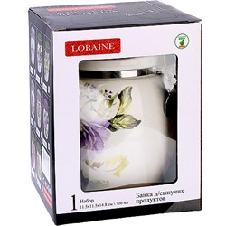 60233 Банка для сыпучих 700мл Очарование дол/жел LR (х36)