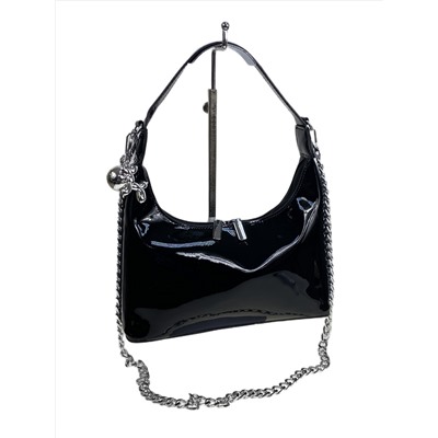 Женская сумка из искусственной кожи, цвет черный