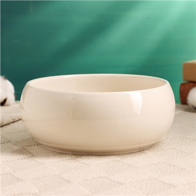 Кашпо - бонсайница «Мира», круглое, 18×18×7 см, белое