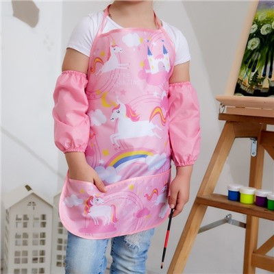 Фартук с нарукавниками детский Этель «Единорог», 49×39 см