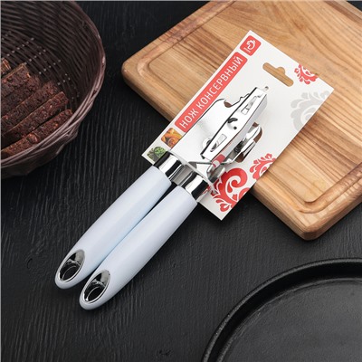 Нож консервный Доляна «Скина», 22.5 см, цвет белый