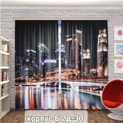 Портьеры с принтом, 3*2,6 см (без тюля)