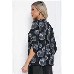 Джемпер Дэрби (черный/круги) Б12446-10