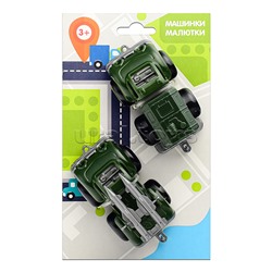 Машинки "Малютка" военные 2 шт.